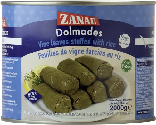 Zanae Weinblätter mit Reis, in Öl, 1er Pack (1 x 2 kg Packung) von Zanae