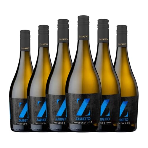 Zardetto Frizzante Prosecco 75 cl Weißer Sekt (Karton mit 6 Flaschen von 75 cl) von Zardetto