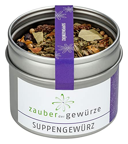 Zauber der Gewürze Suppengewürz, für eine aromatische Brühe auf natürlicher Basis, ohne Zusatzstoffe, 45g von Zauber der Gewürze