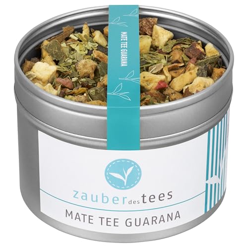 Zauber der Gewürze Mate Tee Guarana – Grüner Mate mit exotischem Guarana für einen belebenden Genuss mit natürlichem Koffein, 95 g von Zauber des Tees