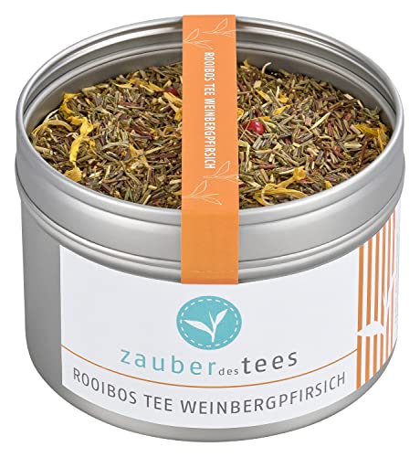 Zauber des Tees Rooibos Tee Weinbergpfirsich Bio, 65g von Zauber des Tees