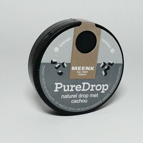 MEENK (SIREA) CACHOU, reine Lakritze mit Cachou, pure drop, 13 Gramm Dose von The Great Canadian Tea