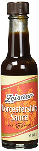 Zeisner Worcestershire-Sauce Würzsauce nach englischer Art , ohne künstliche Aromastoffe, 4er Pack (4 x 140 ml) von Zeisner