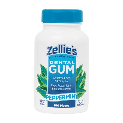 Zellies Peppermint Gum, 100 Count Jar by Zellies.com von Zellies