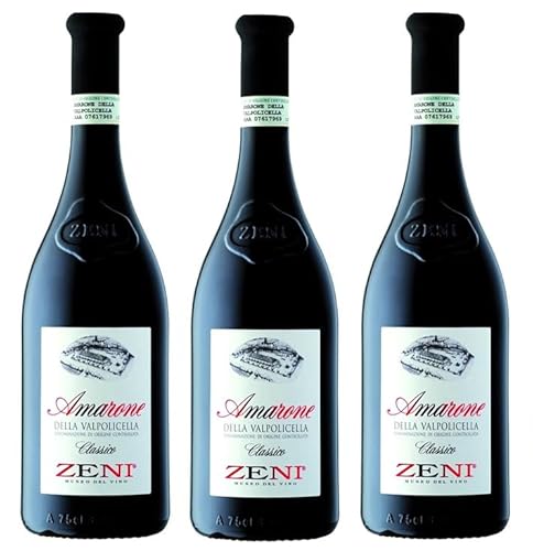 3x 0,75l - 2021er - Zeni - Amarone della Valpolicella Classico D.O.C.G. - Veneto - Italien - Rotwein trocken von Zeni