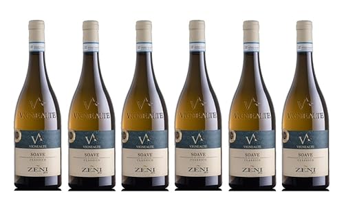 6x 0,75l - 2023er - Zeni - Vigne Alte - Soave Classico D.O.P. - Veneto - Italien - Weißwein trocken von Zeni