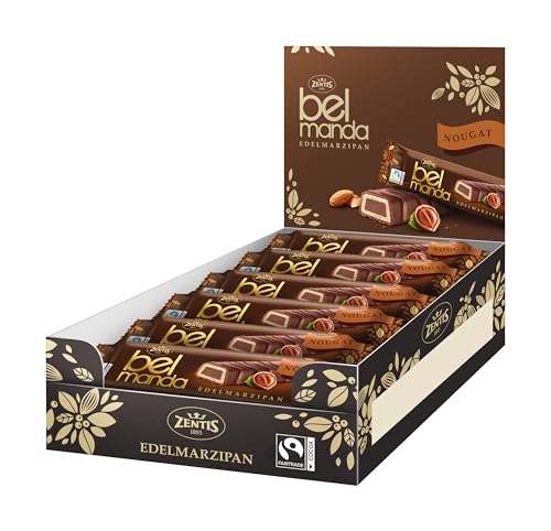 18 Packungen Zentis Belmanda Edelmarzipan Nougat a 40 g von Zentis