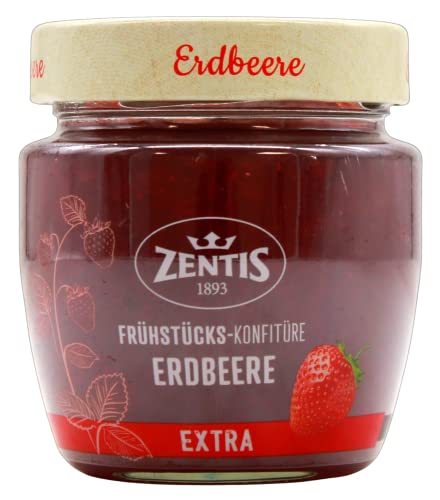 Zentis Frühstücks-Konfitüre Erdbeere Extra, 10er Pack (10 x 230g) von Zentis