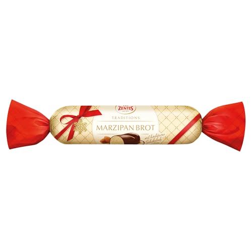 Zentis Marzipan-Brote, knackige dunkle Schokolade, feiner Wintergenuss für die Feiertage, traditionelle Leckerei für den Naschteller, 36 x 200 g (8x25g) von Zentis