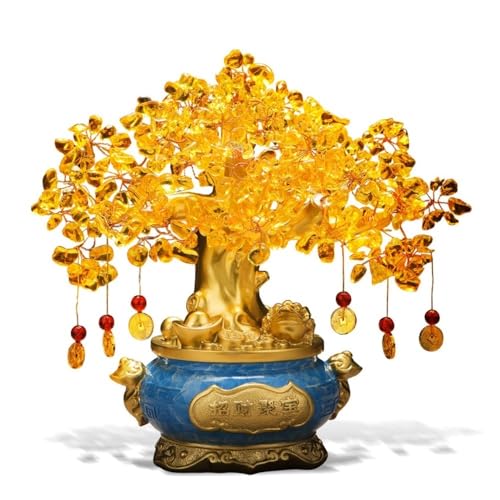 Feng Shui Baumdekoration für den Innenbereich, Ine Edelstein-Kristall-Bonsai-Baum des Lebens, großer Feng-Shui-Geld-Chakra-Baum for Reichtum/Glück und Glück, für Zuhause, Büro(Large) von Zephyria