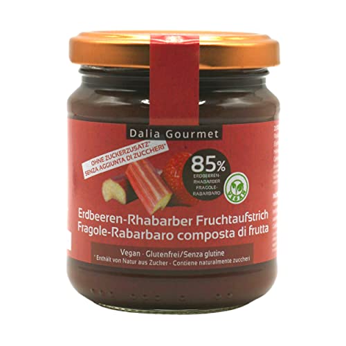 Dalia Gourmet Erdbeeren-Rhabarber Fruchtaufstrich von ZeroCal - Dalia