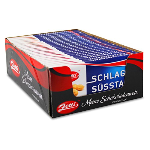 24er Sparpack Zetti Schlagersüsstafel Schokolade (24 x 100 g) Milchschokolade, Vollmilchschokolade von Zetti