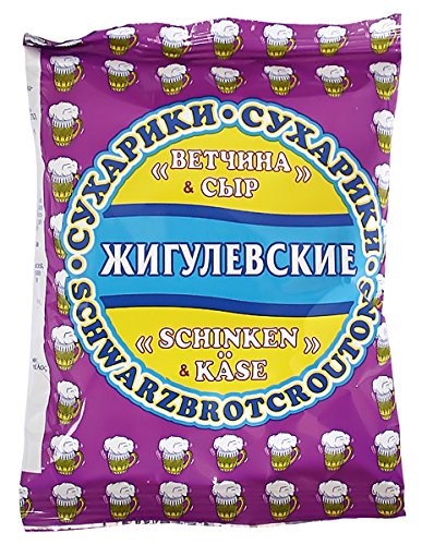 Zhigulevskie Zwieback mit Schinken-Käsegeschmack, 30er Pack (30 x 50 g) von Zhigulevskie