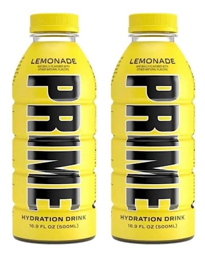 Zi Foam 2 x Prime Hydration 500 ml Flasche Sportgetränk von Logan Paul & KSI Lemonade von Zi Foam