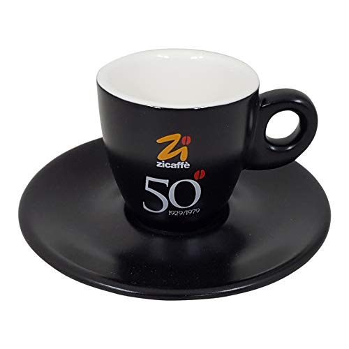 Zicaffe Espressotasse 50 Anniversario Black Edition mit Unterteller von Zicaffe