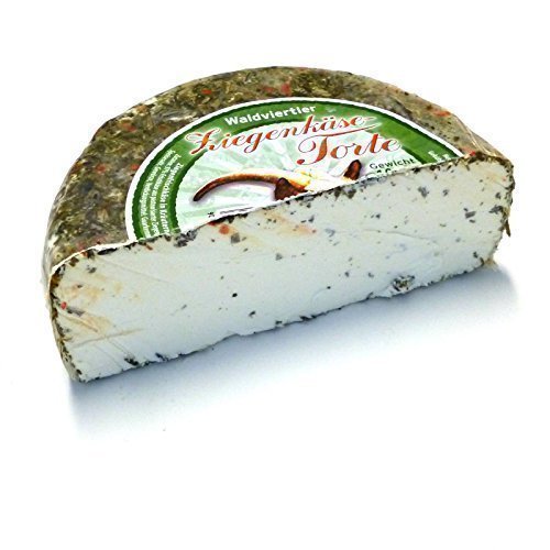 Ziegenwildkräutertorte Ziegenfrischkäse 250g Waldviertler Ziegenkäse von Ziegenfrischkäse