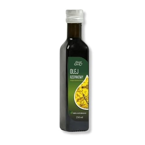 Kaltgepresstes Rapsöl 250 ml – Natürlich - gesund und vielseitig - Omega-3 -Vitamine A-D-E-K - Vegan - glutenfrei - ohne Zusätze von Zielony Olej