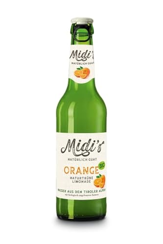 Midi´s Orange natürliche Erfrischungen ohne Alkohol aus dem Zillertal I 12 x 0,33 Liter I Tiroler Trinkgenuss mit langer Tradition und höchster Qualität. von Zillertal