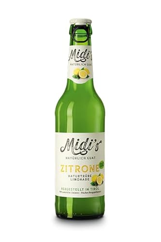 Midi´s Zitrone natürliche Erfrischungen ohne Alkohol aus dem Zillertal I 12 x 0,33 Liter I Tiroler Trinkgenuss mit langer Tradition und höchster Qualität. von Zillertal