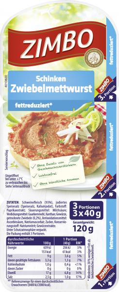 Zimbo Schinken Zwiebelmettwurst von Zimbo