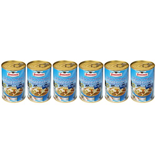 Fleischwerke Zimmermann Original Schwäbische Maultaschen in tafelfertiger Bouillon, 6er Pack (6 x 400 ml) von Zimmermann