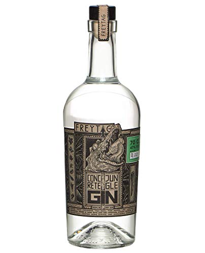 CONCRETE JUNGLE GIN - handcrafted premium Berlin Dry Gin/prämiert, etherisch, komplex, intensiv, wild aber mild (1x70cl) von Zimtzitze