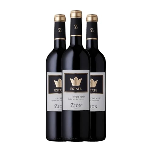 Zion Estate Cabernet Sauvignon 75 cl Rotwein (Karton mit 3 Flaschen von 75 cl) von Zion Winery