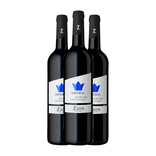 Zion Imperial Cabernet Sauvignon 75 cl Rotwein (Karton mit 3 Flaschen von 75 cl) von Zion Winery