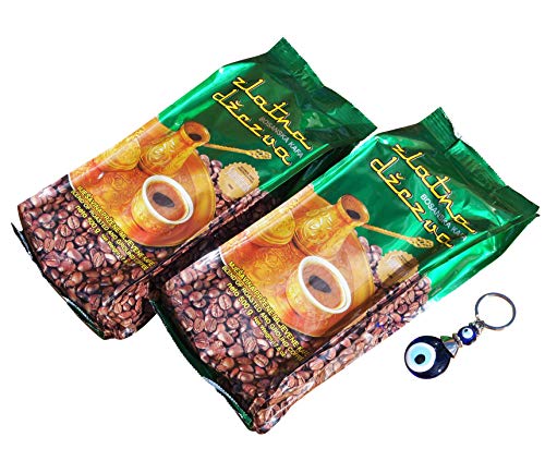 2 x 500g Vispak - Zlatna Dzezva Bosanska Kafa - Bosnischer Mokka Kaffee + Orient-Feinkost Nazar Schlüsselanhänger GRATIS von Zlatna Dzezva