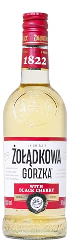 Zoladkowa Gorzka Black Cherry | Vodka-Likör | Süße dunkler Kirschen & würzige Noten | Polnische Destillierkunst seit 1956 | Vielseitig für Cocktails | 500ml | 30% vol. von Zoladkowa Gorzka