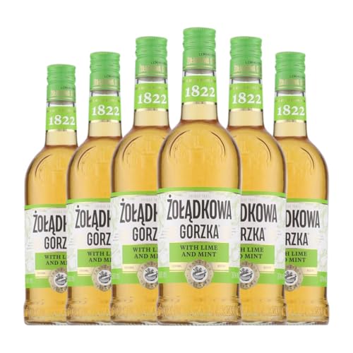 Liköre Zoladkowa Gorzka Lime and Mint Medium Flasche 50 cl (Karton mit 6 Medium Flasche von 50 cl) von Zoladkowa