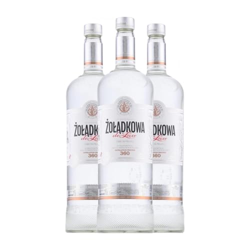 Wodka Zoladkowa De Luxe 1 L (Karton mit 3 Flaschen von 1 L) von Zoladkowa