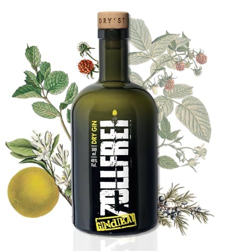 ZOLLFREI Dry Gin | Handgemachter Premium Gin aus Deutschland | Exklusiver Organic Gin | 40% Vol. Gin Spirituosen | Perfekt als Gin Tonic & Cocktails oder als Gin Geschenkset von Zollfrei