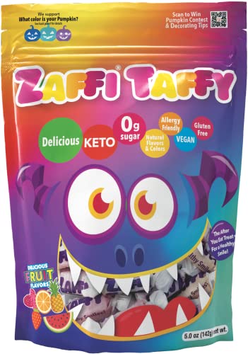 Zollipops Halloween Clean Teeth Zaffi Taffy, natürliche Frucht, 284 ml von Zollipops