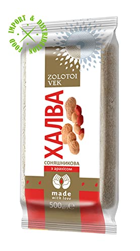 Zolotoi Vek Halva aus Sonnenblumenkernen mit Erdnüssen 500g von Zolotoi Vek