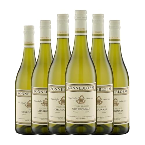 Zonnebloem Chardonnay Western Cape 75 cl Weißwein (Karton mit 6 Flaschen von 75 cl) von Zonnebloem