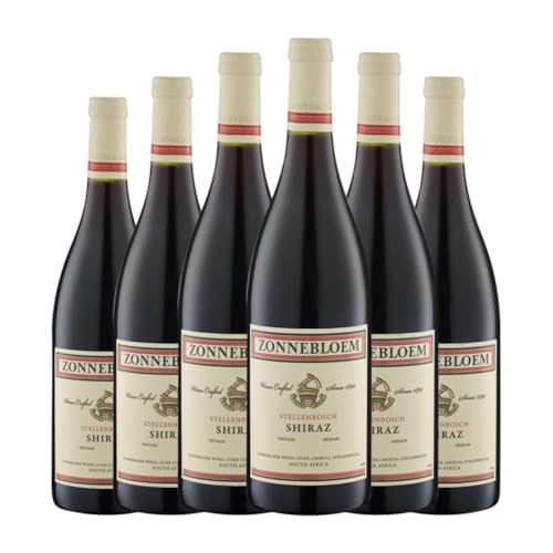 Zonnebloem Shiraz Syrah 75 cl Rotwein (Karton mit 6 Flaschen von 75 cl) von Zonnebloem