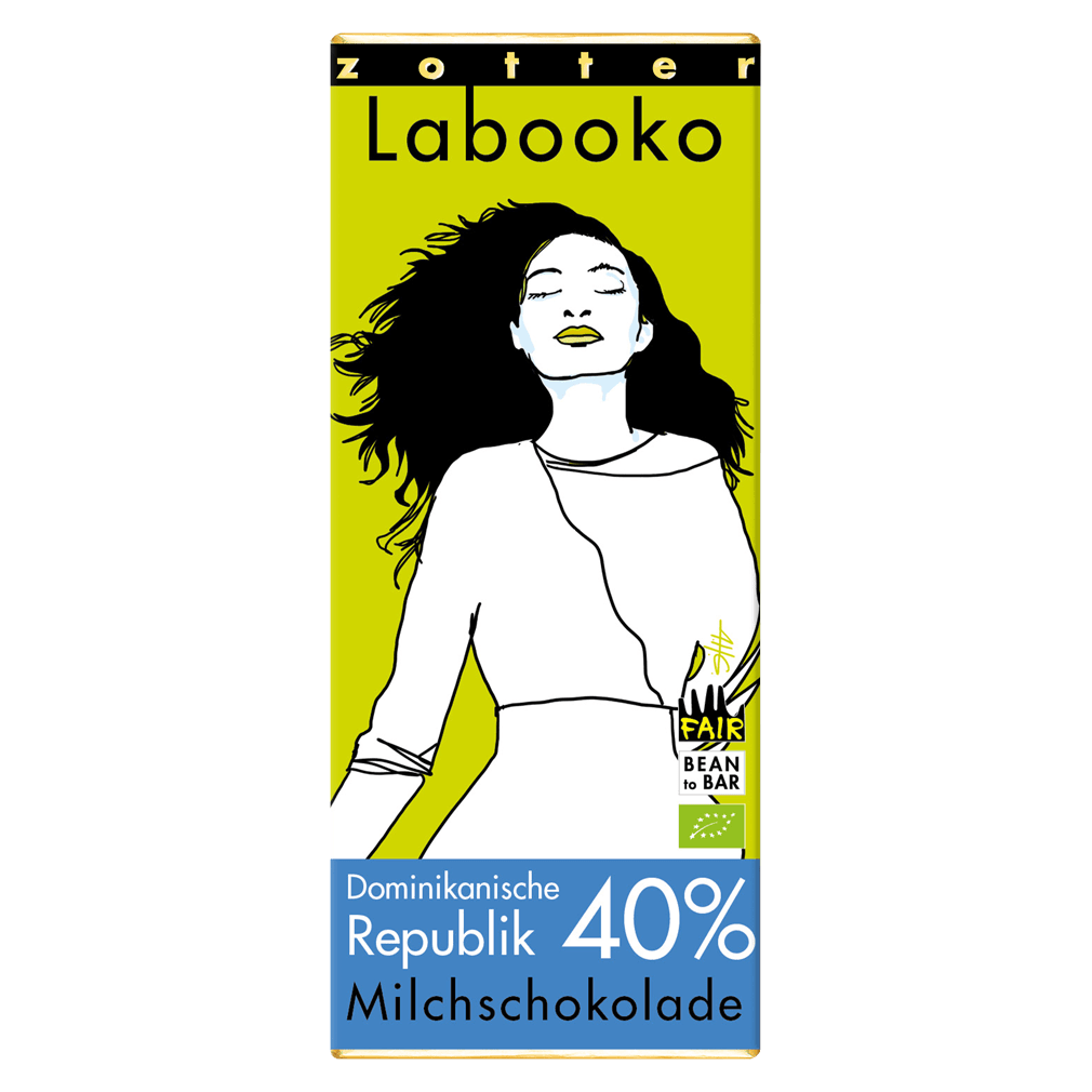 Bio Labooko - 40% Milchschoko Dominikanische Republik von Zotter