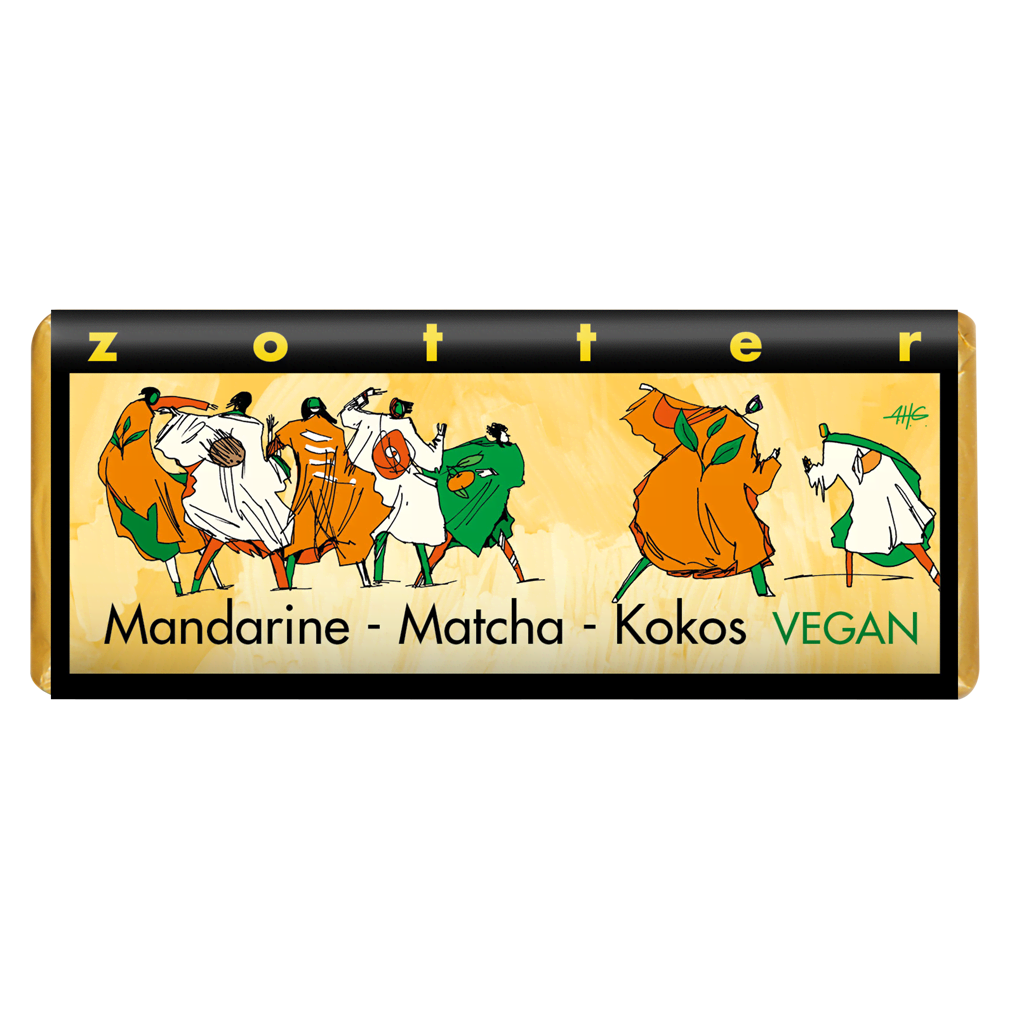 Bio Mandarine, Matcha und Kokos von Zotter