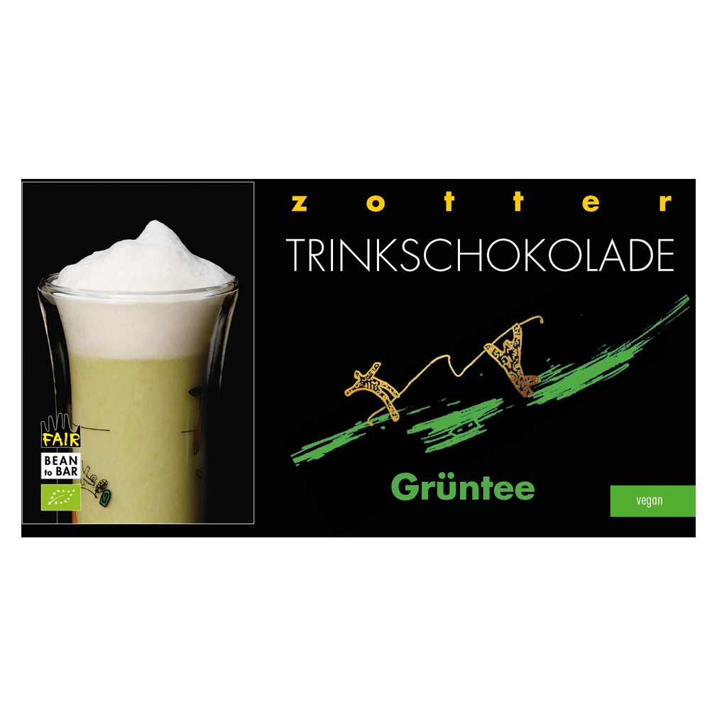 Bio Trinkschokolade - Grüntee von Zotter