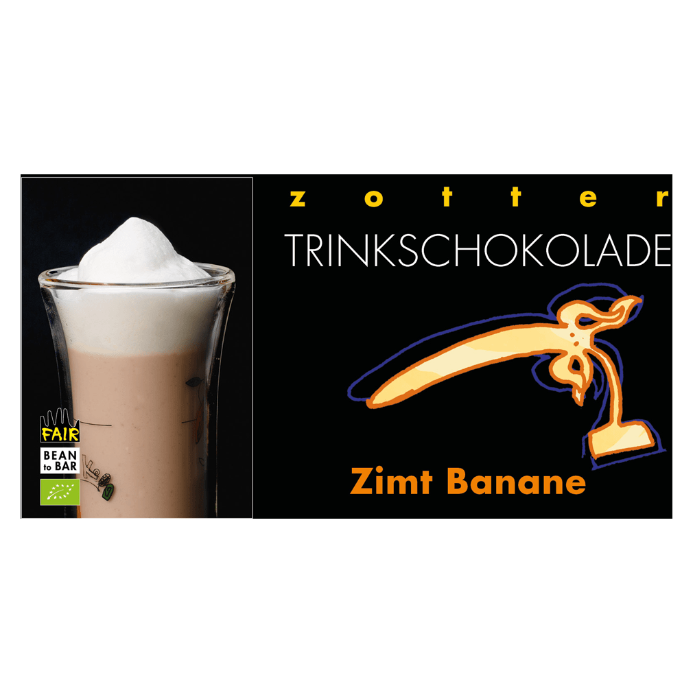 Bio Trinkschokolade - Zimt Banane MHD 01.11.24 von Zotter