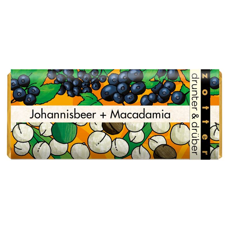 Bio drunter & drüber Johannisbeer & Macadamia von Zotter