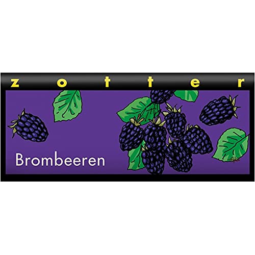 Zotter Bergmilchschokolade mit Brombeercreme, handgeschöpft (70 g) - Bio von Zotter