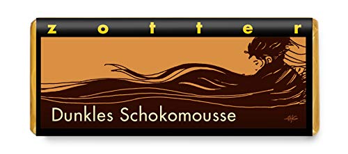 Zotter Bitterschokolade mit dunklem Schokomousse, handgeschöpft (70 g) - Bio von Zotter