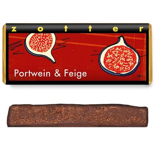 Zotter Handgeschöpfte Schokolade Portwein & Feige 70 g von Zotter