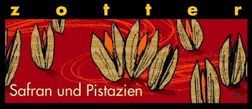 Zotter Safran und Pistazien, 2er Pack (2 x 70 g) - Bio von Zotter