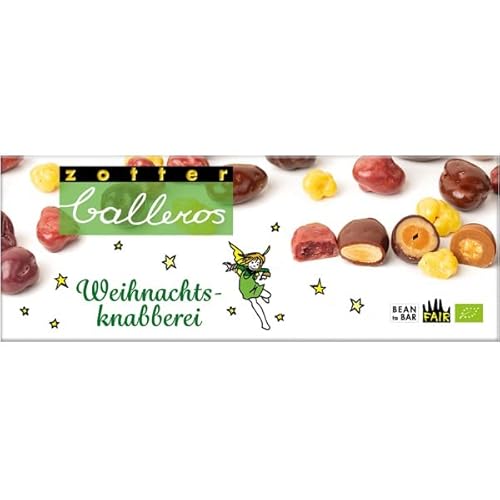 Zotter Weihnachtsknabberei "Balleros" (100 g) - Bio von Zotter