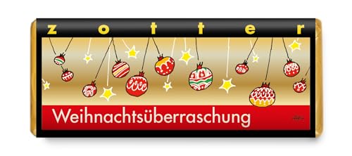 Zotter Weihnachtsüberraschung - Karamel Nougat Crunch - 70 g - Bio & Fair von Zotter