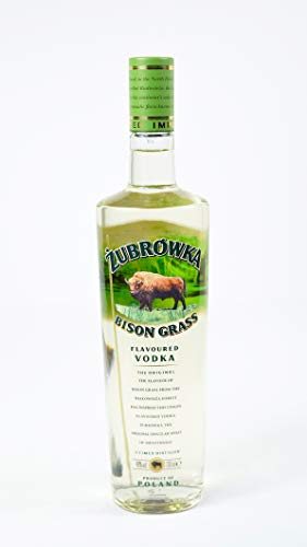 Zubrowka Bison Grass Flavoured Vodka mit Glas (1 x 1 l) von Żubrówka