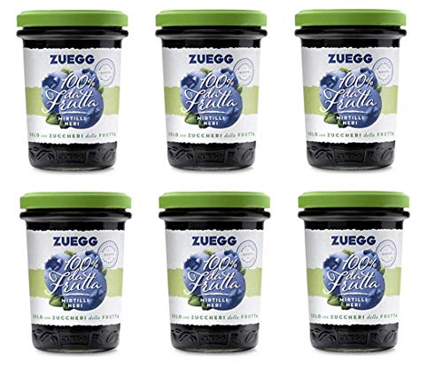 6x Zuegg Mirtilli Marmelade Blaubeeren Konfitüre 100% Frucht Italien 250g von Zuegg